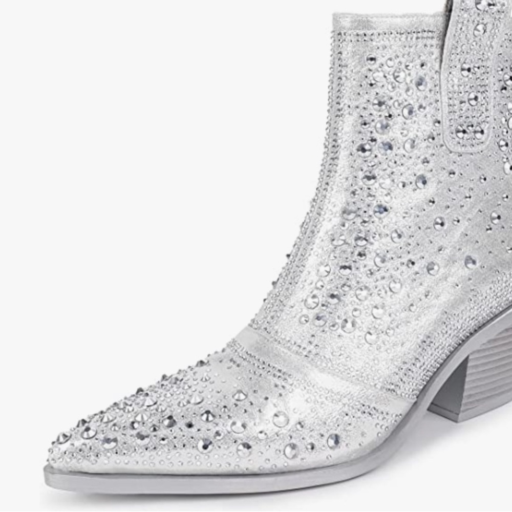 The cowboy ankle boots Black or silver you tell me they’re both unbelievable